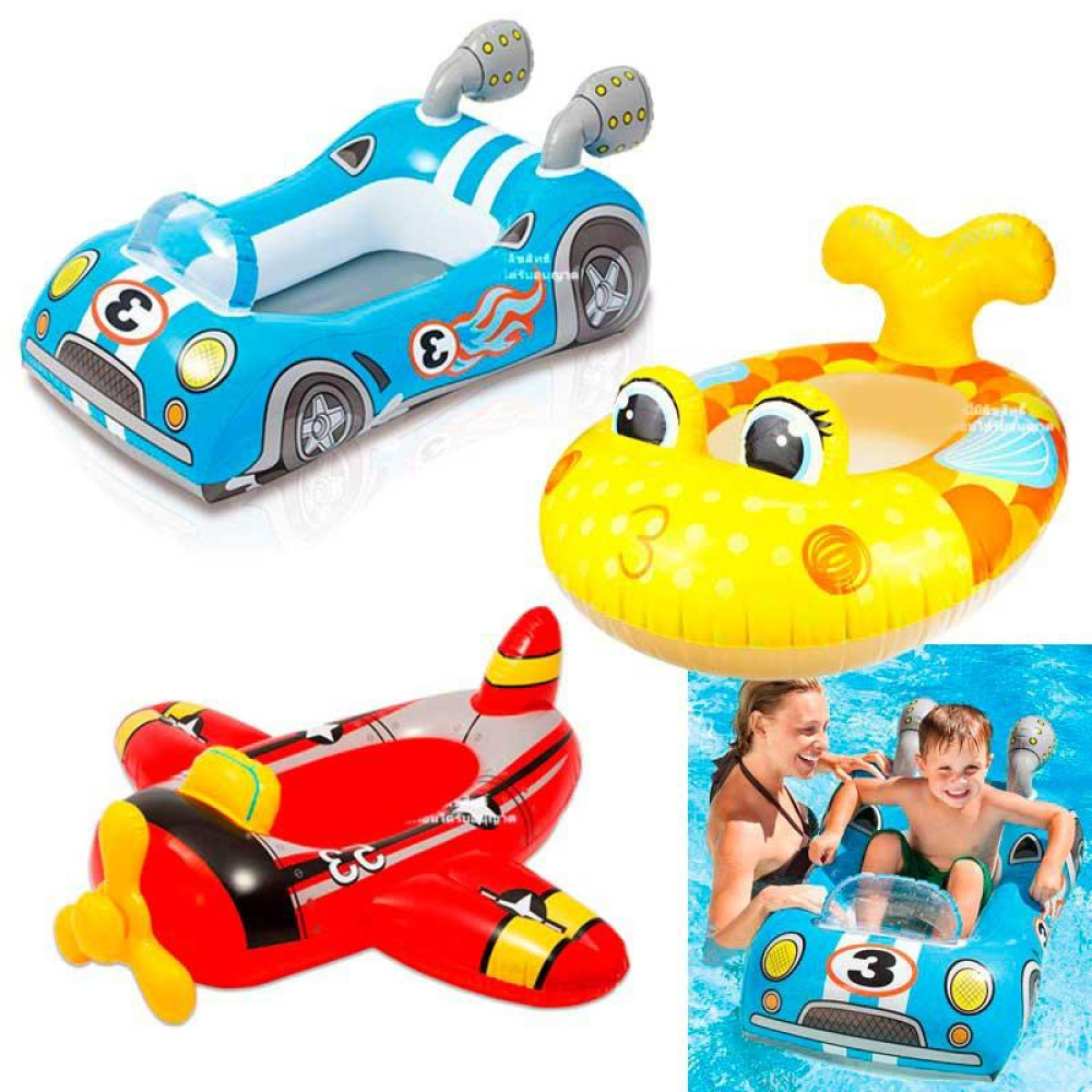 Плотик (24шт) надувний 3 вида 102-66 см