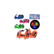 Ролики (40шт) на кросівки, 4 кольори, колесо 70мм, світлові еф., в коробці, 18,5-11-9,5см