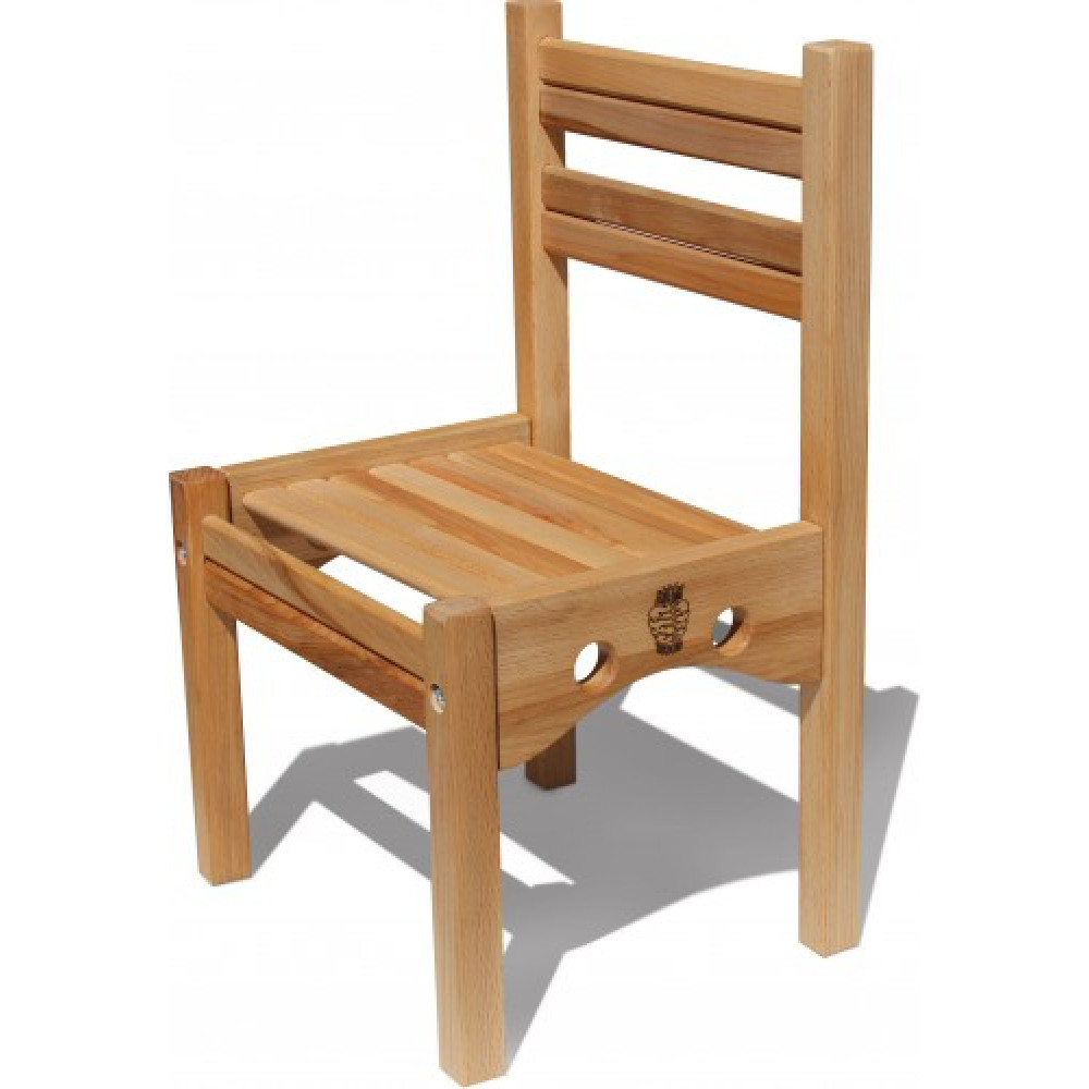 Стільчик дерев'яний "Ведмедик" ЕКО (1 ростова група)h1=52см.,h2=26см.сидіння 34Х26см