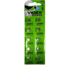 Батарейка Videx (LR756) (ціна за блістер) BLISTER CARD 10 pcs