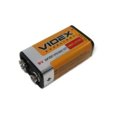 Батарейка Videx 6F22/9V (Крона) SHRINK CARD (уп.24шт)