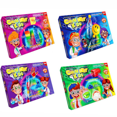 Безпечний освітній набір для проведення дослідів "CHEMISTRY KIDS" економ укр. (8шт), CHK-02-01U,02U,