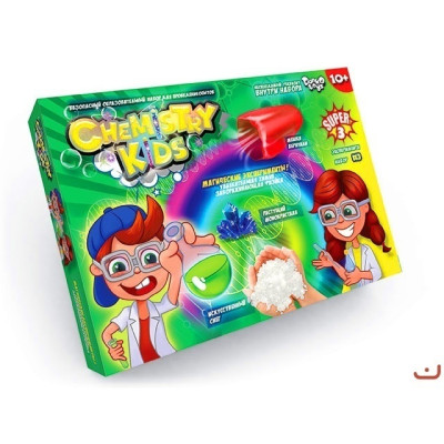 Безпечний освітній набір для проведення дослідів "CHEMISTRY KIDS" економ укр. (8шт), CHK-02-01U,02U,