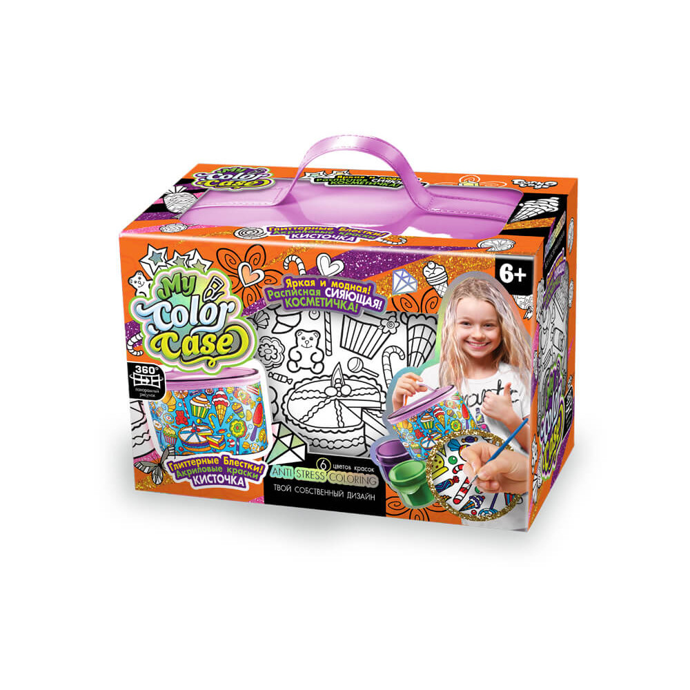 Набір креативної творчості "My Color Case" косметичка-розмальовка (5шт)COC-01-06