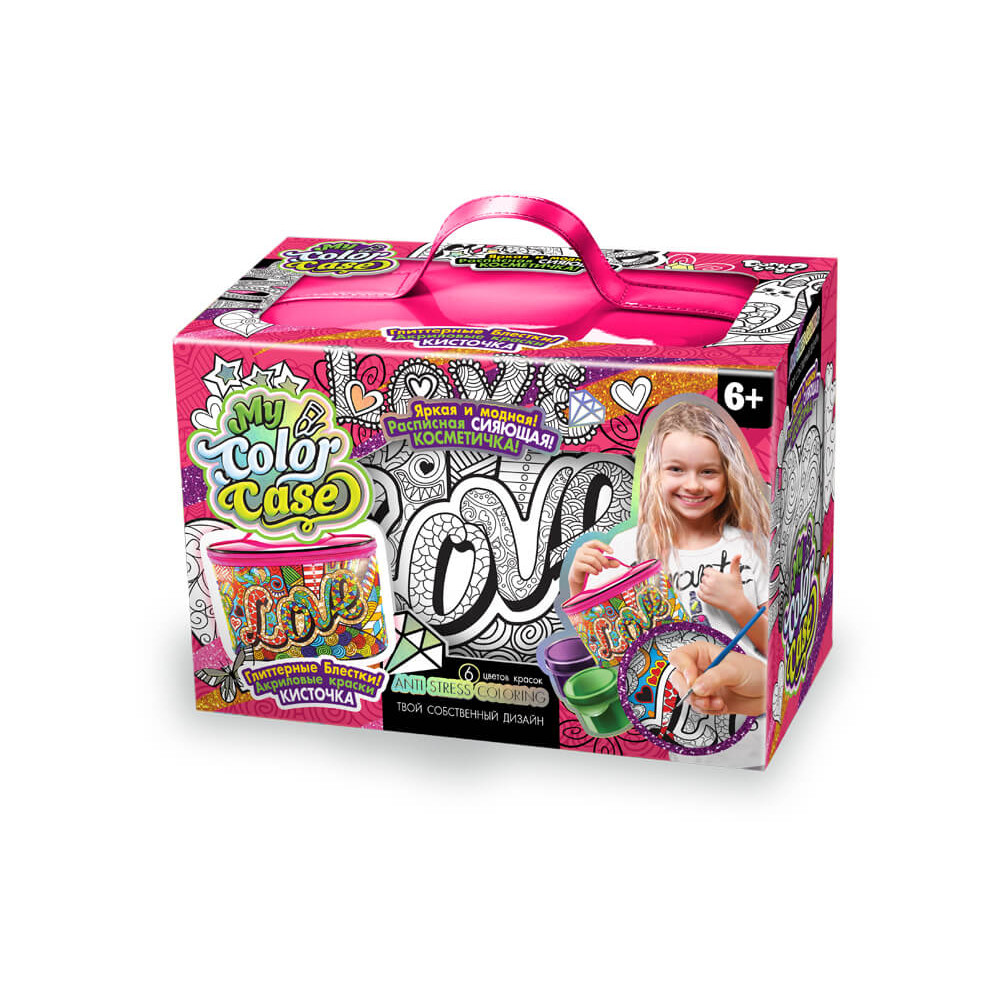Набір креативної творчості "My Color Case" косметичка-розмальовка (5шт)COC-01-06