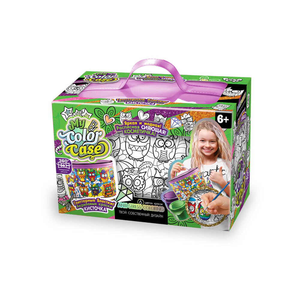 Набір креативної творчості "My Color Case" косметичка-розмальовка (5шт)COC-01-06