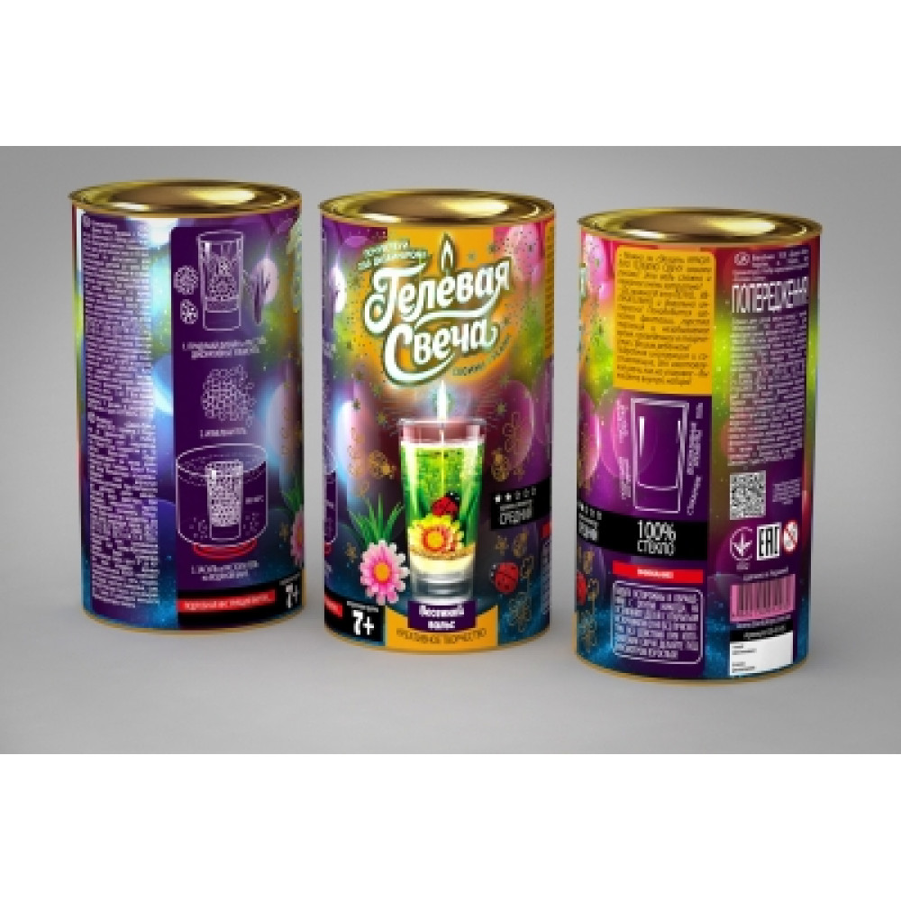 Набір креативної творчості "Гелева свіча" в тубусі (12шт)GS-02-01