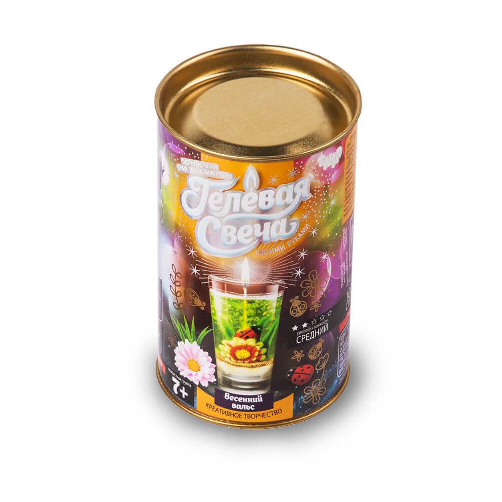 Набір креативної творчості "Гелева свіча" в тубусі (12шт)GS-02-01