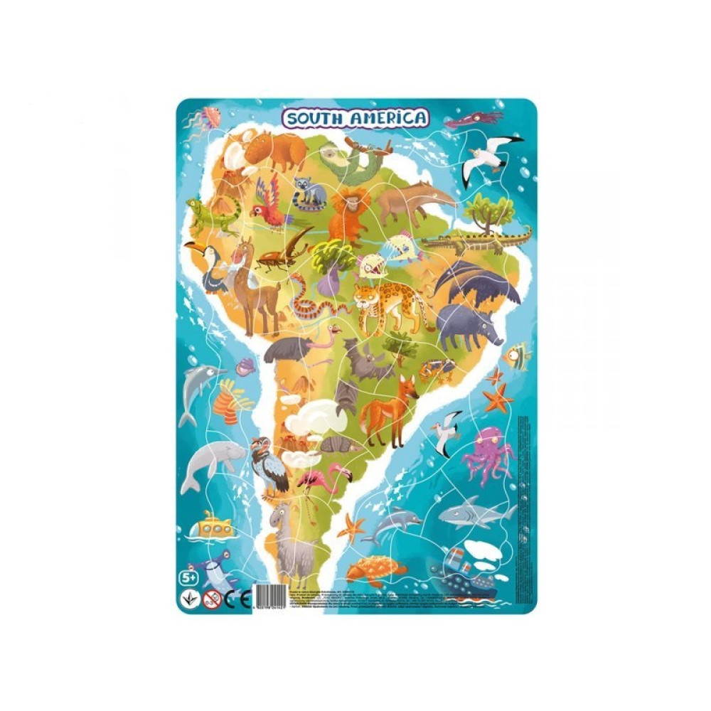 Пазл з рамкою 53 ел. Південна Америка