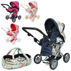 Коляска 9346/016/81100 (4шт) металева, демосезона, корзинка, регул-ся ручка