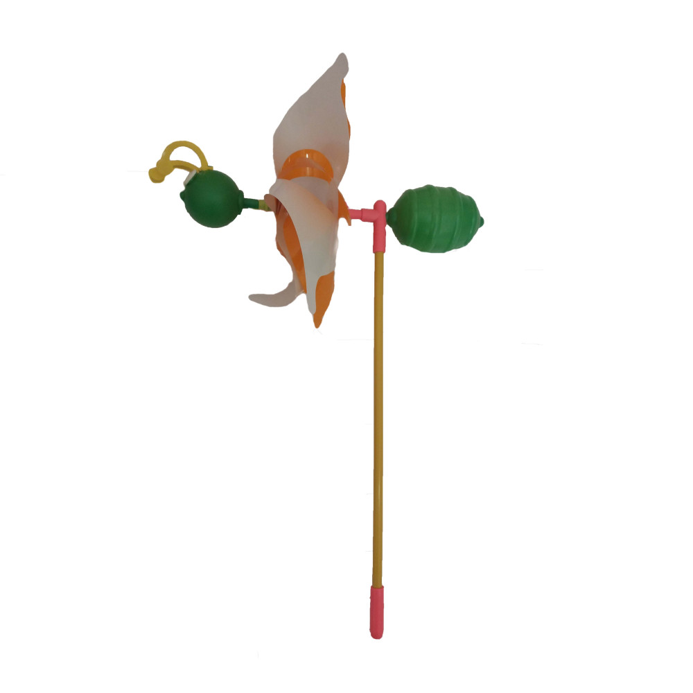 Вітрячок (288шт) вертушка бджілка, розмір діам. 25см, палочка 35см, розібр.