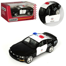Машинка KT5091WP KINSMART (24шт) інерція, 1:42 FORD MUSTANG GT POLICE 2006, в коробці