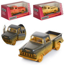 Машинка металева KINSMART (24шт) інер-я,12,5см,1:32,відчин.двері,рез.колеса,3кольори,в ко