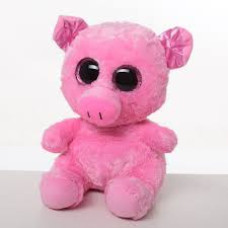 М'яка іграшка окастик (36шт) свинка, розмір середній, 20см