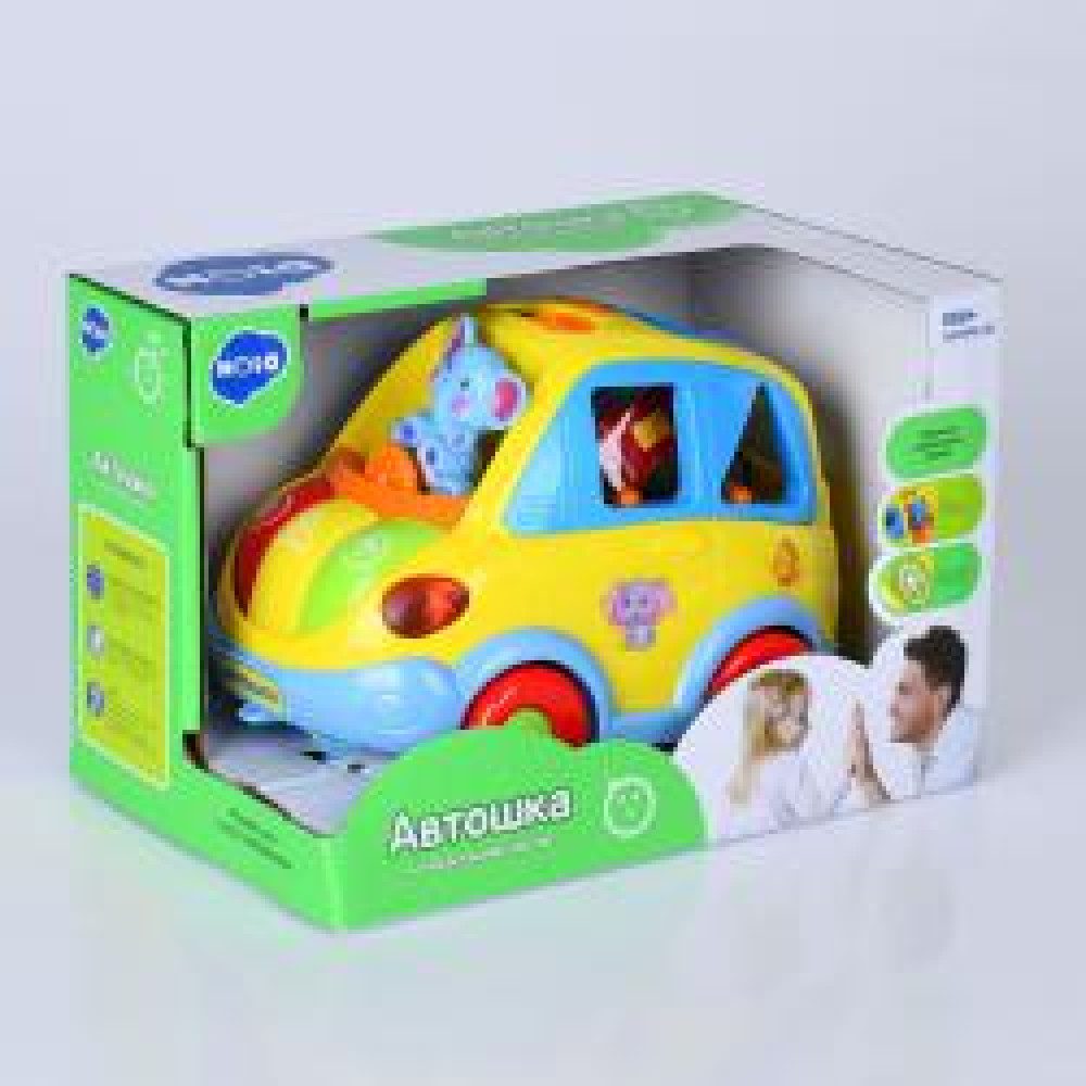 Гра (18шт) Автошка машинка21см,навч(кол.,фігури),муз-зв(укр),сортер,їздить,світлові еф.,бат,кор,23,5