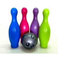 Кеглі 4шт, 1куля, в сітці