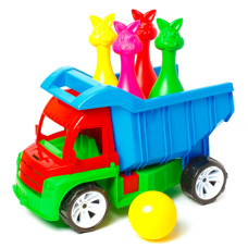 Вантажівка Алекс з кеглями зайці +1 куля 089