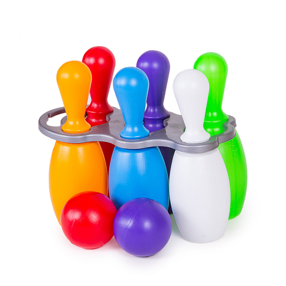 Кеглі малюки з ручкою 6 шт + 2 кулі 024-3