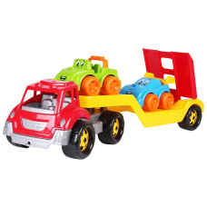 Машинка Автовоз з набором машинок картонна коробка 3909