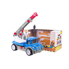 Машинка Кран  Синя картонна коробка Технок 3893