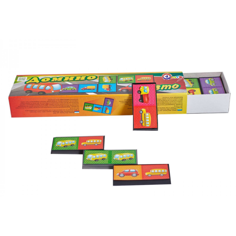 Доміно картонна коробка  "Авто" Технок 3329