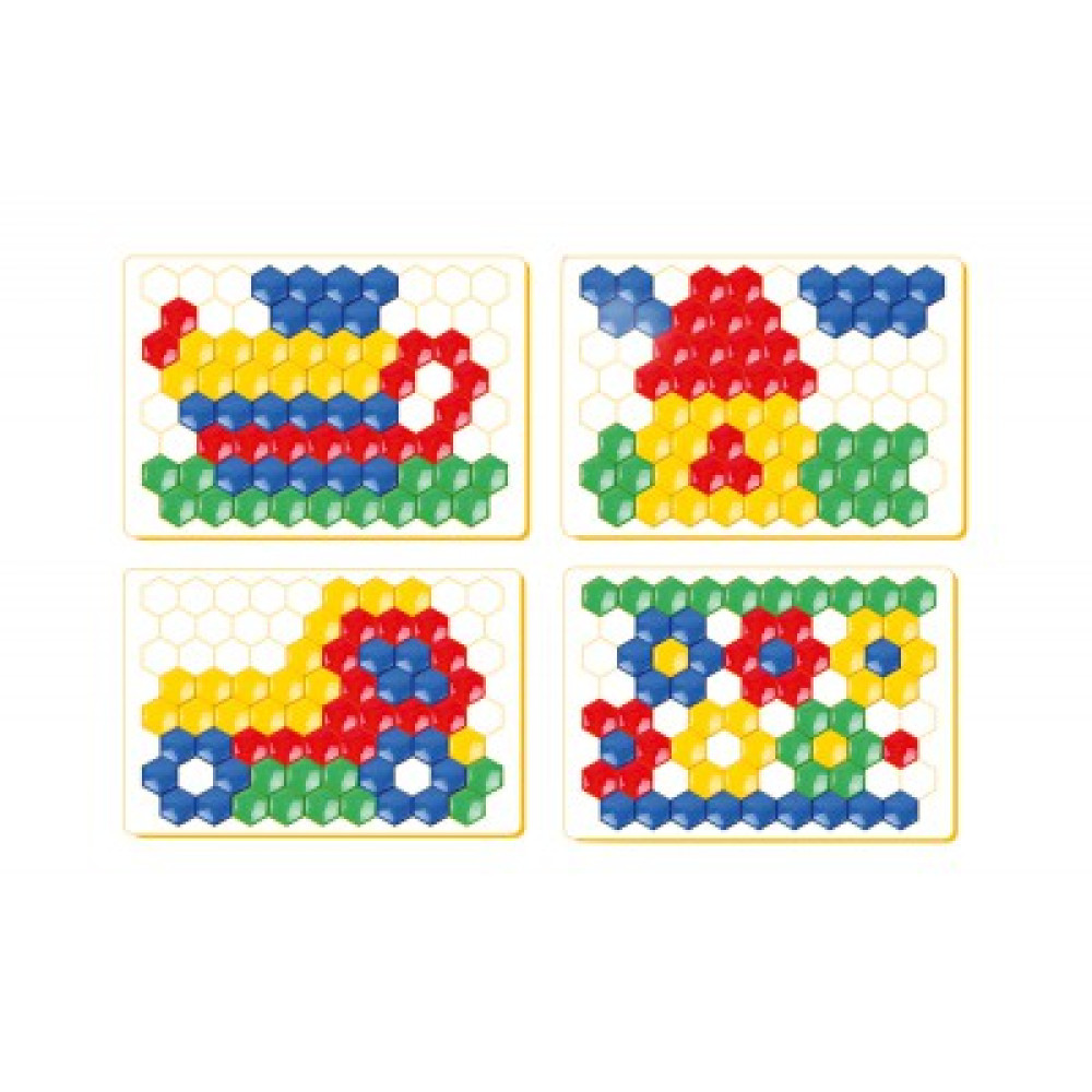 Мозаїка для малюків 1 в картонні коробці  (80 ел.) 2063