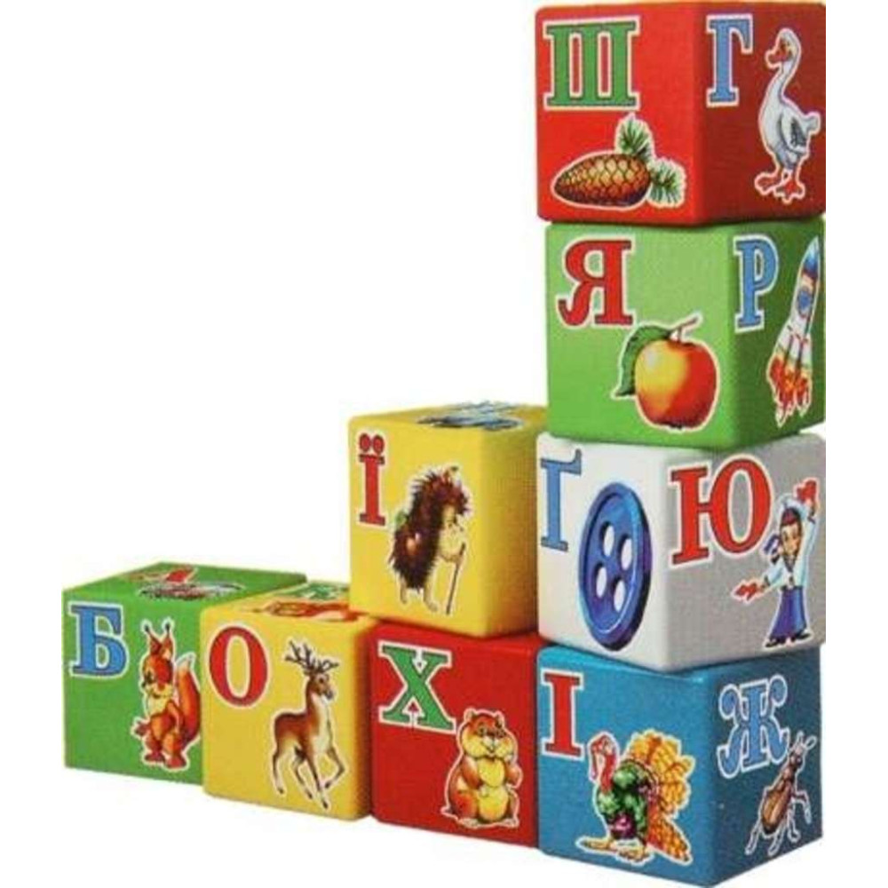 Кубики " Абетка Веселка ТехноК"