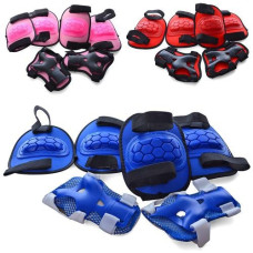 Захист (50 шт) для колін, ліктів, зап'ясть, 3 кольори, в сітці 19-29-9см