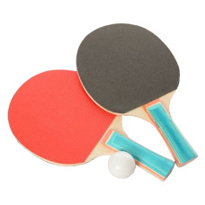 Ракетка (50шт) номер3,2шт,EVA+резина,ручка наборна,1шарик40мм,в слюді,18-29-4см