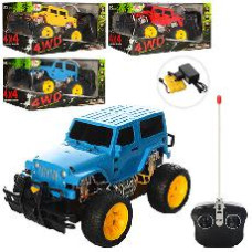 Джип 8550-6-7A (24шт) р/у, аккум, 20см, рез.колеса, 2вида, в кор-ке, 26-14-15см