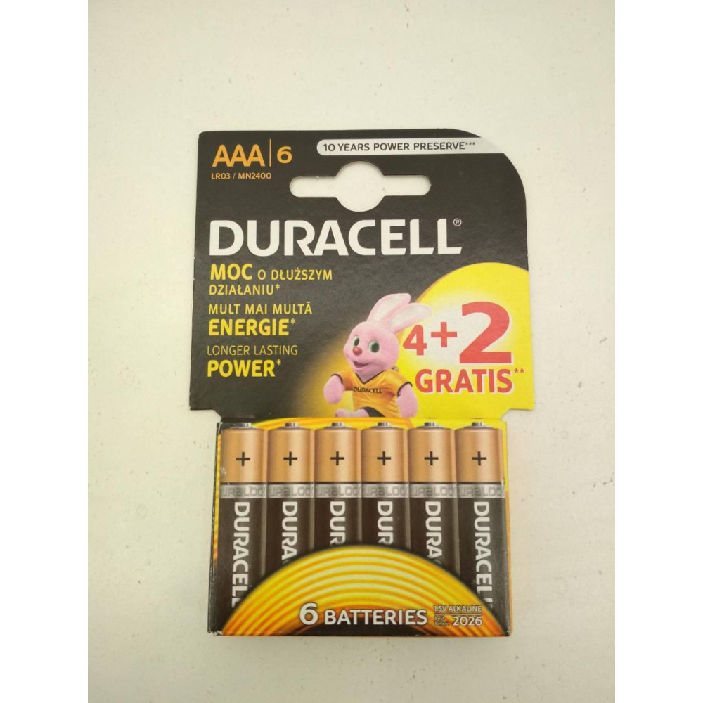 Батарейка міні пальчик DURASELL R3 ( Alkaline)блістер 1*12  уп 144 шт