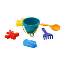 Пісочний набір Кувшинка №1: відерце, лопатка, граблі, три пасочки