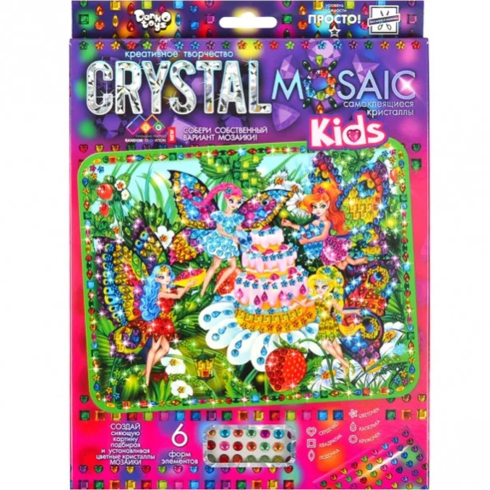 Набір креативної творчості "CRYSTAL MOSAIC KIDS"CRMk-01-01-10