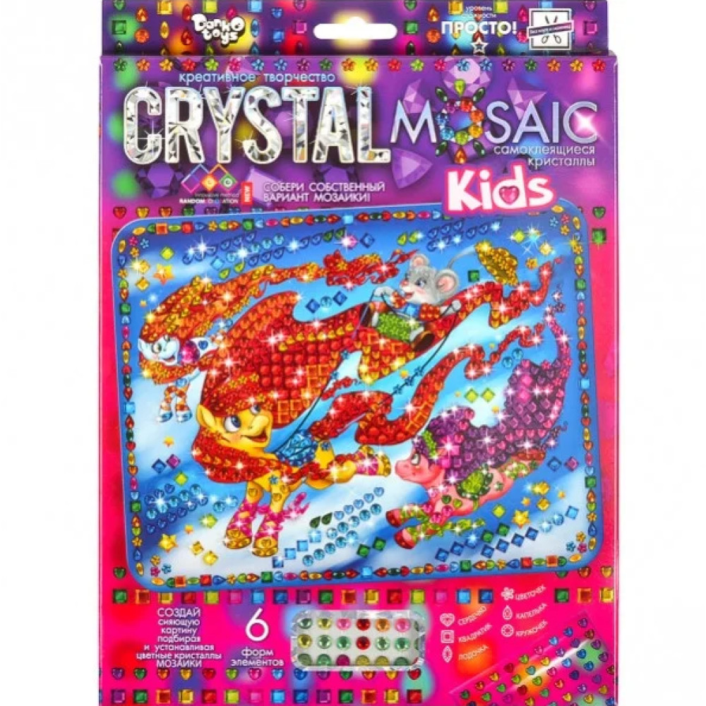Набір креативної творчості "CRYSTAL MOSAIC KIDS"CRMk-01-01-10