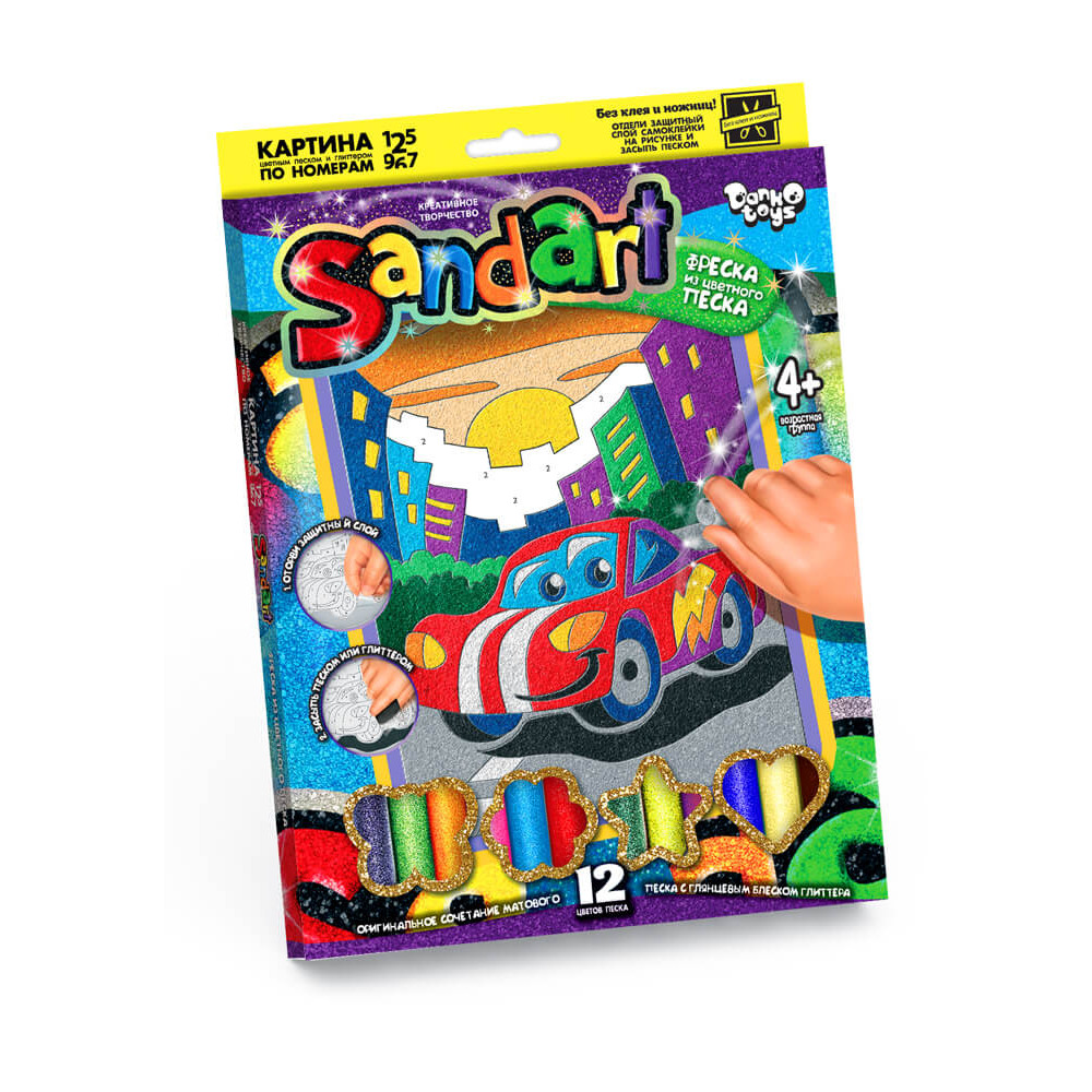 Набір креативної творчості SA-01-01-09 "Фреска із піску "Sand Art"