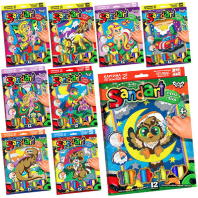 Набір креативної творчості SA-01-01-09 "Фреска із піску "Sand Art"