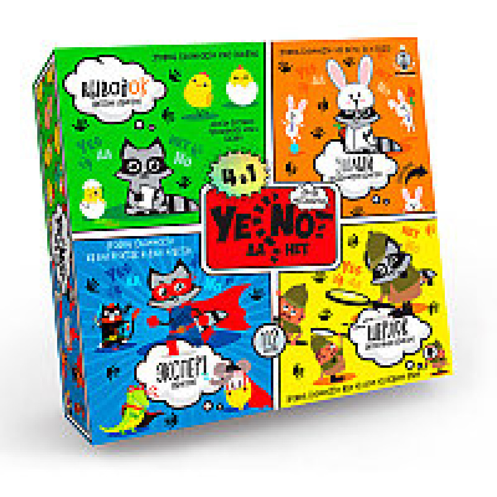 Карткова гра  YEN-02-01U "YENOT ДаНетки" 4в1 укр. (10)