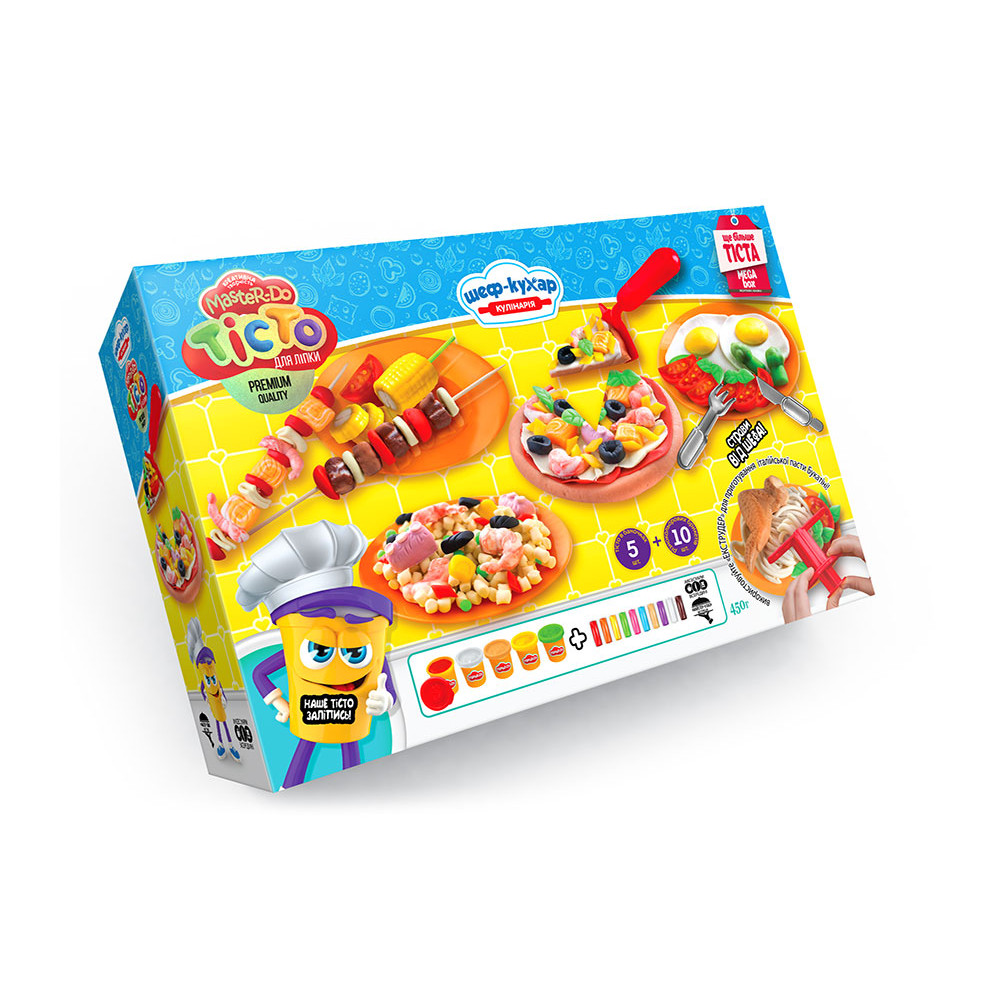 Набір креативної творчості TMD-09-01U  "Тісто для ліпки "Master Do" ШЕФ-КУХАР Піца велика укр (4)
