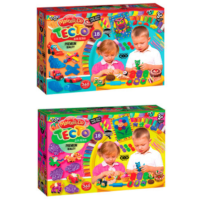 Набір креативної творчості "Тісто для ліпки "Master Do" коробка 18 кольорів*20г укр TMD-03-05 (5)