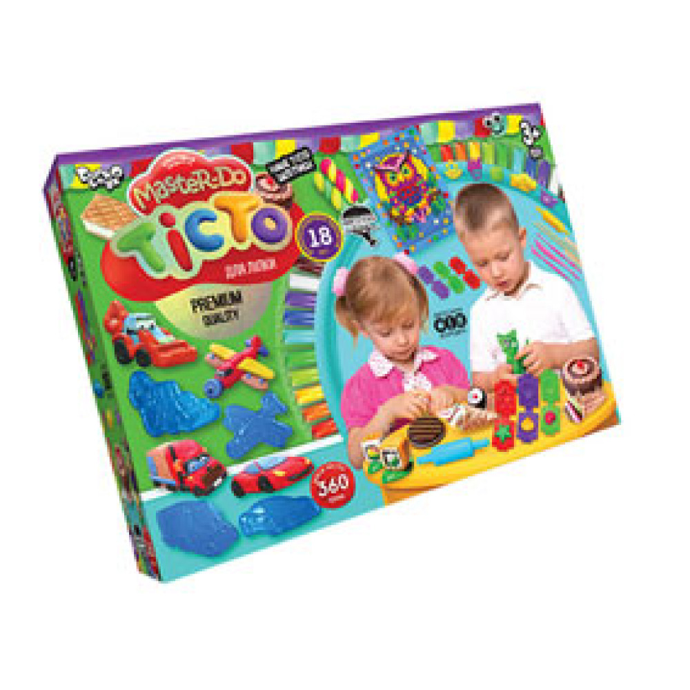 Набір креативної творчості "Тісто для ліпки "Master Do" коробка 18 кольорів*20г укр TMD-03-05 (5)