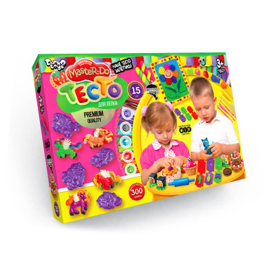 Набір креативної творчості "Тісто для ліпки "Master Do" коробка 30 кольорiв*20г укр ТМD-03-06 (6)