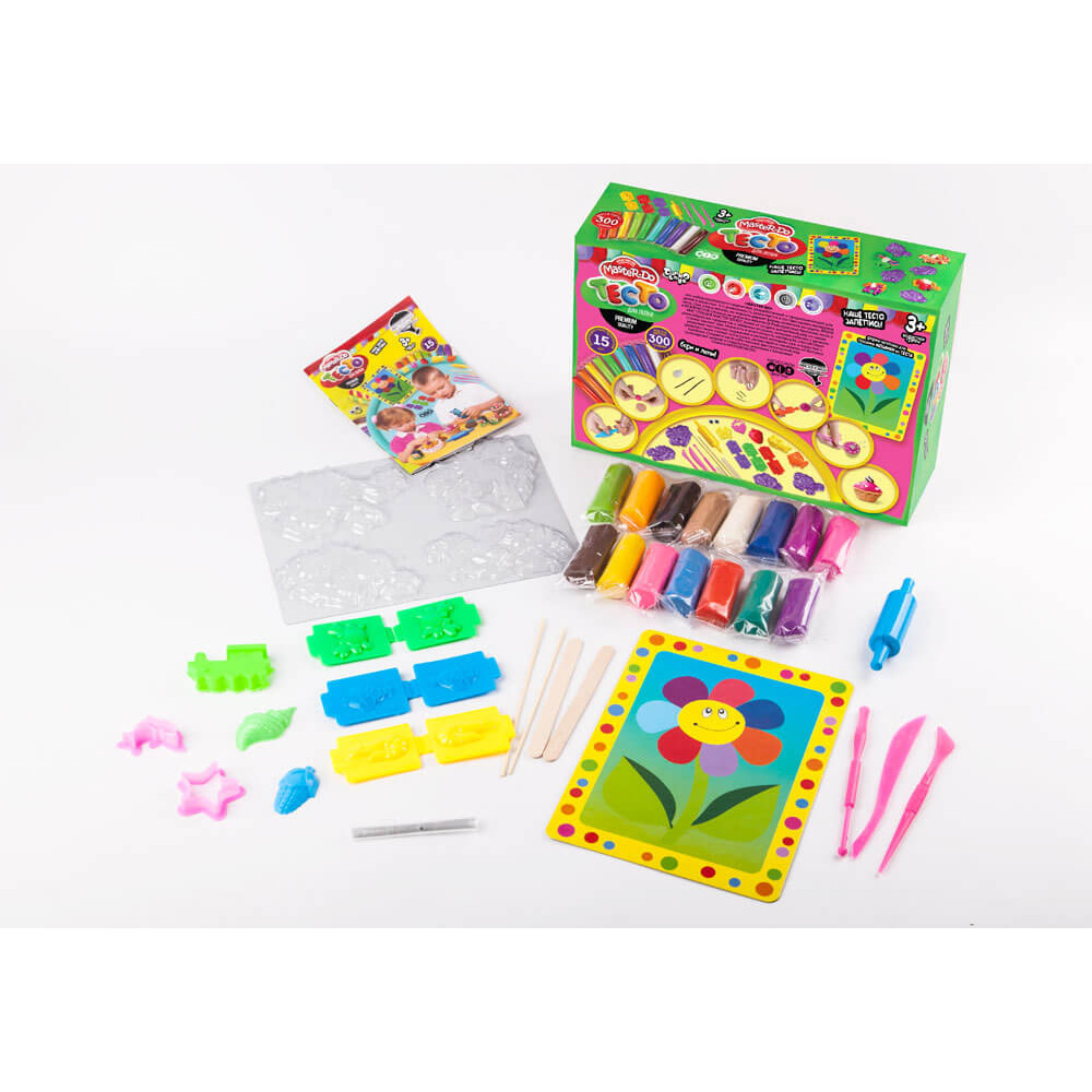 Набір креативної творчості "Тісто для ліпки "Master Do" коробка 30 кольорiв*20г укр ТМD-03-06 (6)