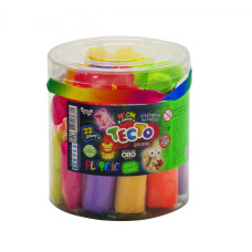 Набір креативної творчості "Тісто для ліплення "FLUORIC" туба 22 кольори укр TMD-FL-22-01U (8)