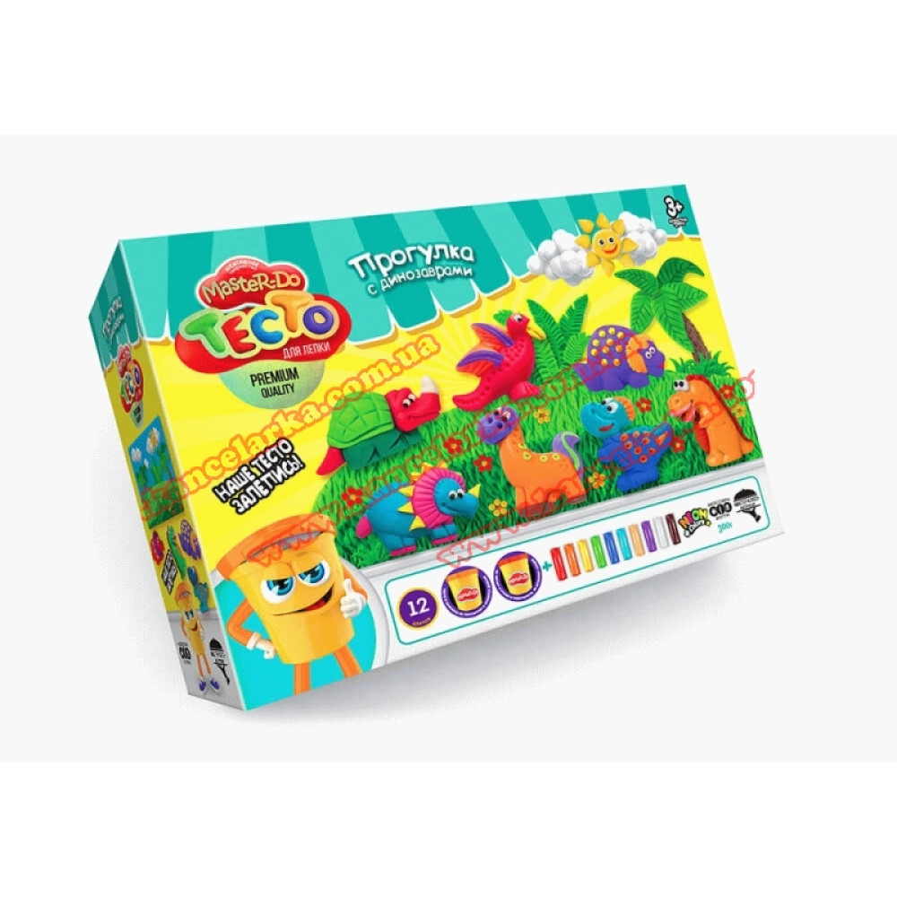 Набір креативної творчості "Тiсто для лiпки "Master Do" 4 ТЕМИ укр (Транспорт ,Тваринки,Динозаври,Морський світ)(4) TMD-07-01U,02U,03U,04U