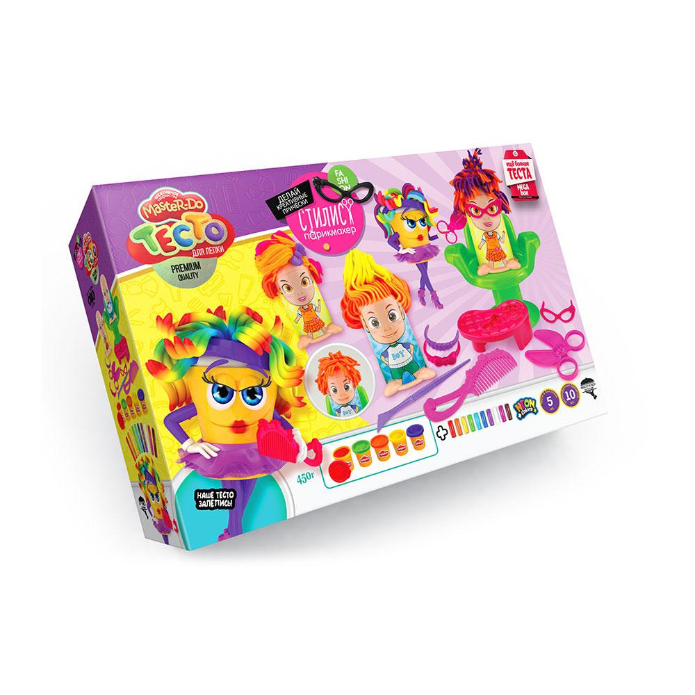 Набір креативної творчості "Тісто для ліпки "Master Do" СТИЛІСТ-ПЕРУКАР укр (4) TMD-13-01U