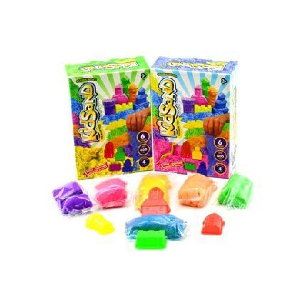 Набір креативної творчості "Кінетичний пісок "KidSand" коробка 600 г укр KS-04-04U