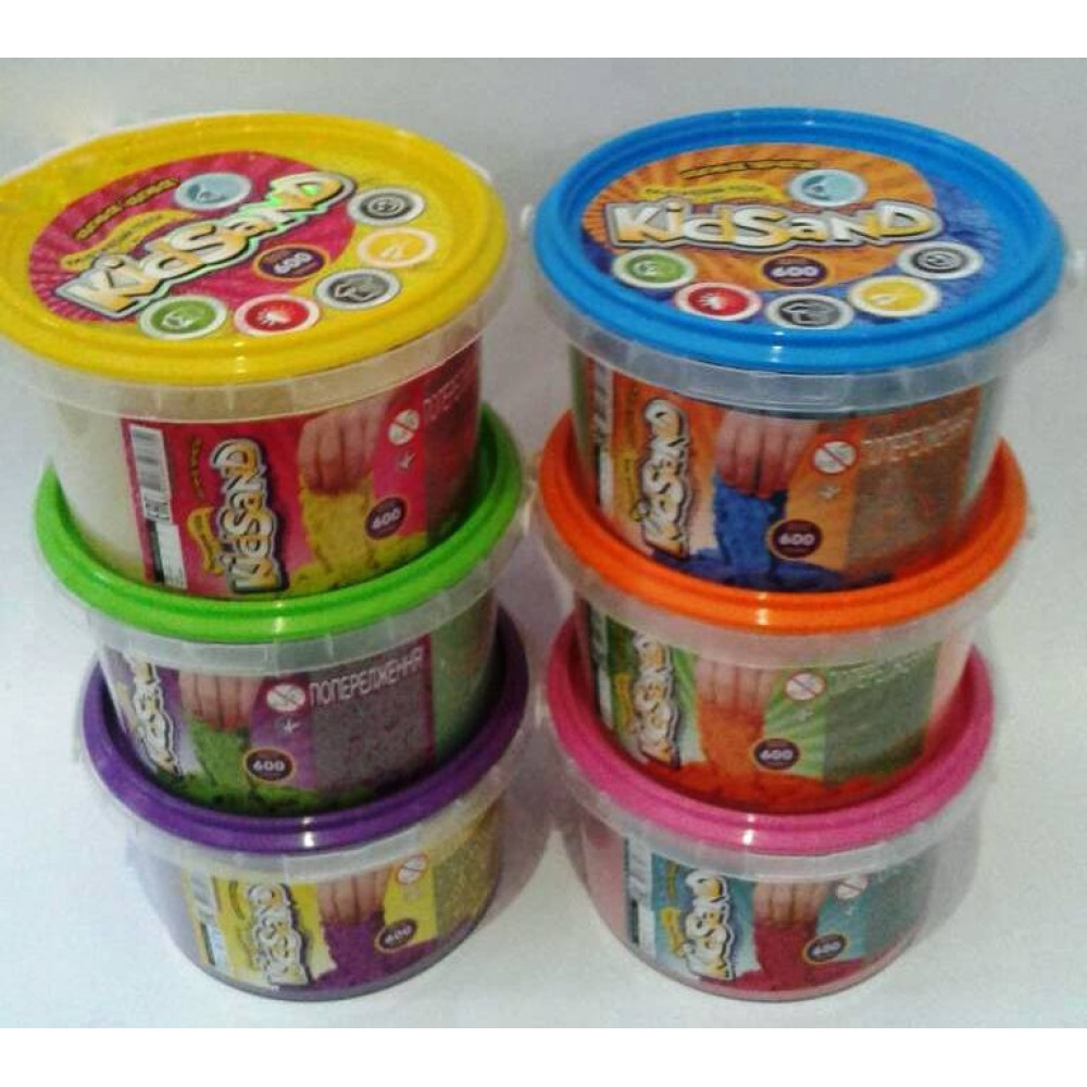 Набір креативної творчості "Кінетичний пісок"KidSand" банка 600г (24) KS-01-05