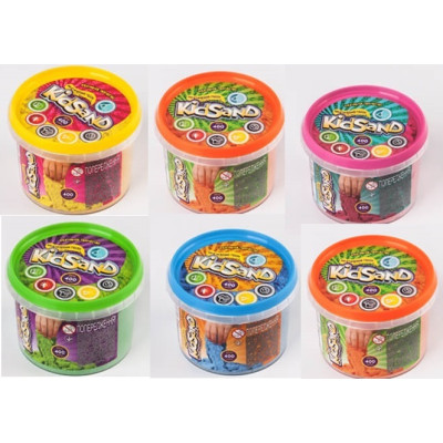 Набір креативної творчості "Кінетичний пісок"KidSand" банка 400г (36) KS-01-06