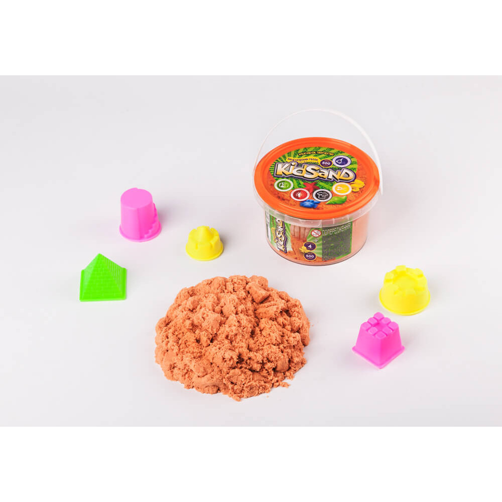 Набір креативної творчості "Кінетичний пісок"KidSand" банка 500г (24) KS-01-02
