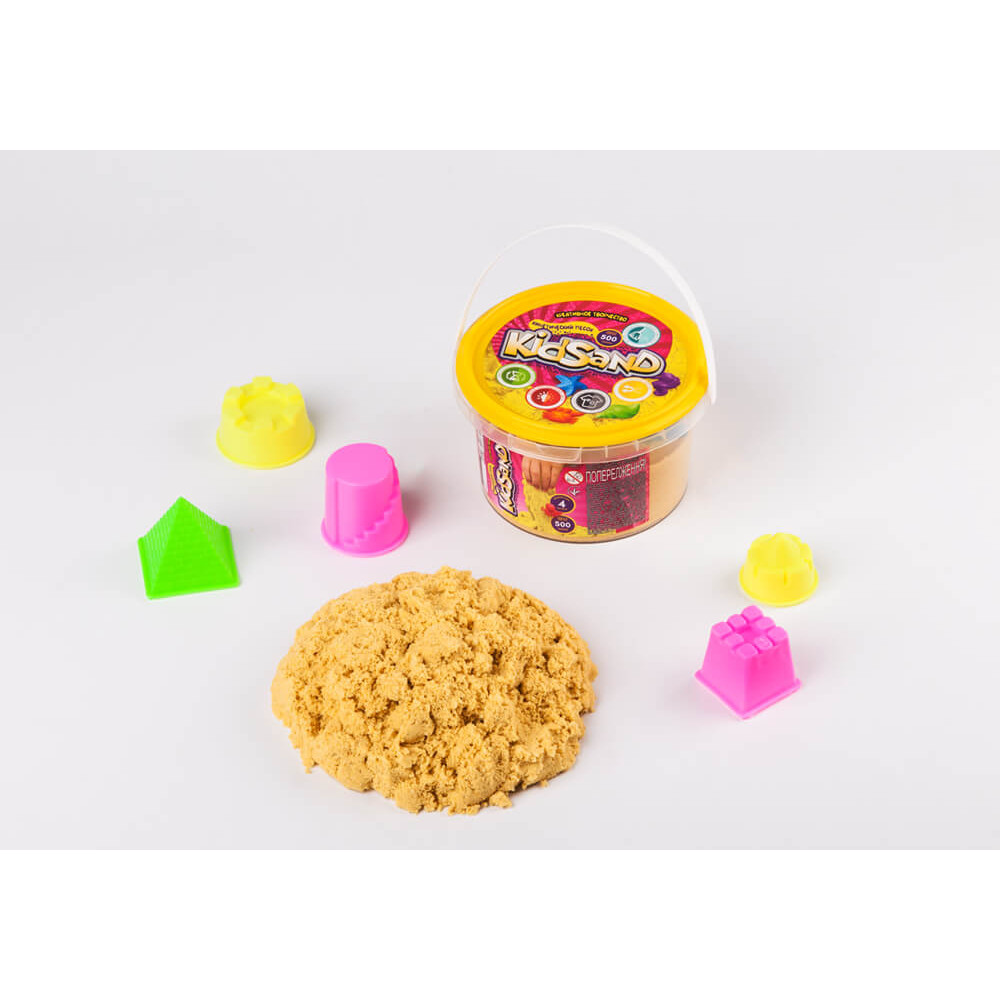 Набір креативної творчості "Кінетичний пісок"KidSand" банка 500г (24) KS-01-02